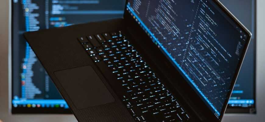 turned-on laptop computer